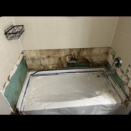 Mold in bathroom that they claimed it was not "mold" Mold in bathroom that they claimed it was not "mold"