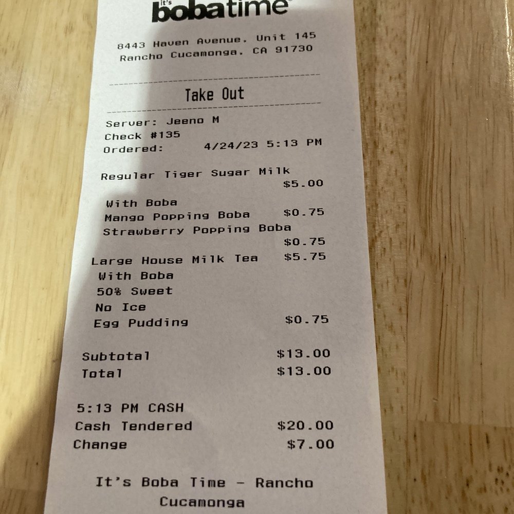 It's Boba Time - Rancho Cucamonga - Bubble Tea Near Me - Rancho Cucamonga, California