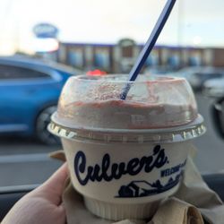 Culver's - Strawberry cheesecake concrete