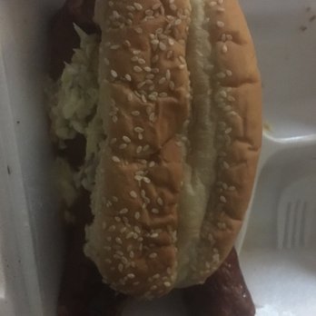 Cozy Corner Restaurant - Smoked sausage sandwich. - Barbeque Near Me - Memphis, Tennessee