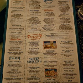 Jimmy Buffett's Margaritaville - Menu - Bars Near Me - Universal City, California