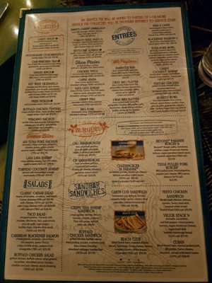 Menu photo 2 Jimmy Buffett's Margaritaville Universal City, CA