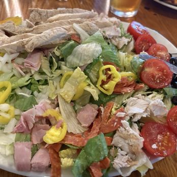 Big Buck Brewery - Italian salad with extra chicken breast - Breweries Near Me - Gaylord, Michigan Big Buck Brewery - Italian salad with extra chicken breast - Breweries Near Me - Gaylord, Michigan