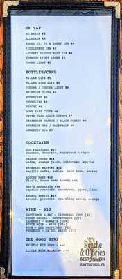 Menu photo 2 Roache & O'Brien Haverford, PA