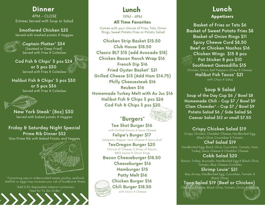 Menu photo 1 Putter Room Bar and Restaurant Seaside, OR