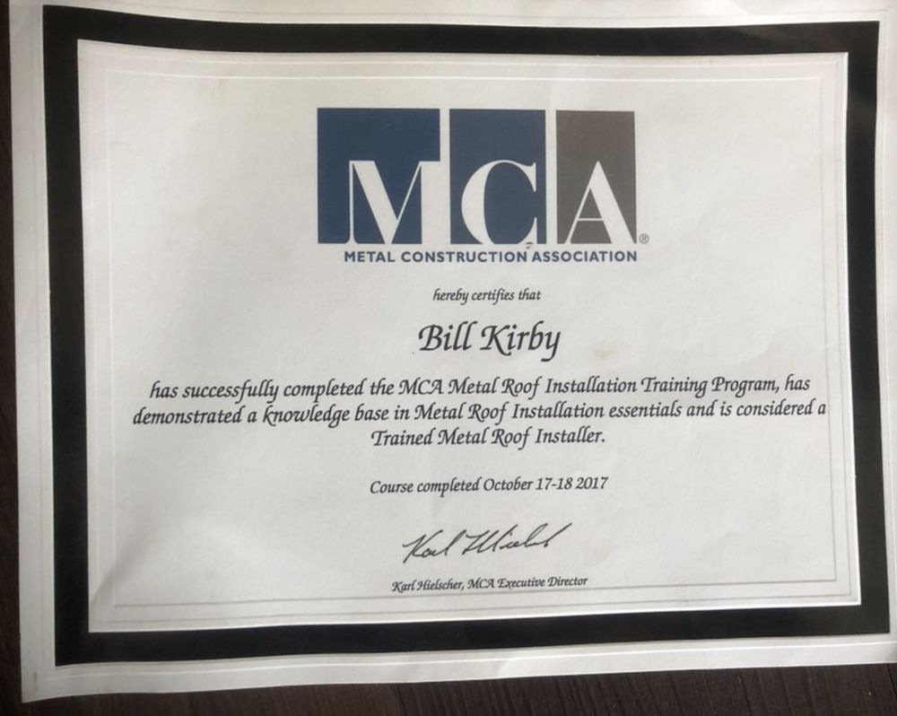 Slide of Warren Roofing