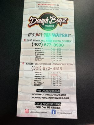 Menu photo 3 Dough Boyz Pizza Longwood, FL Menu photo 3 Dough Boyz Pizza Longwood, FL