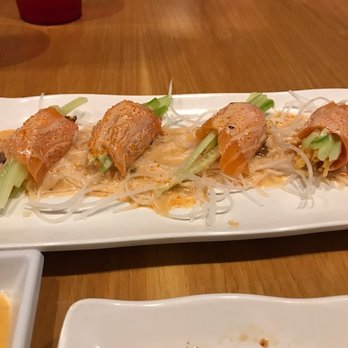 Sushi Junai 2 - Strip Salmon - very good! - Sushi Bars Near Me - Austin, Texas Sushi Junai 2 - Strip Salmon - very good! - Sushi Bars Near Me - Austin, Texas