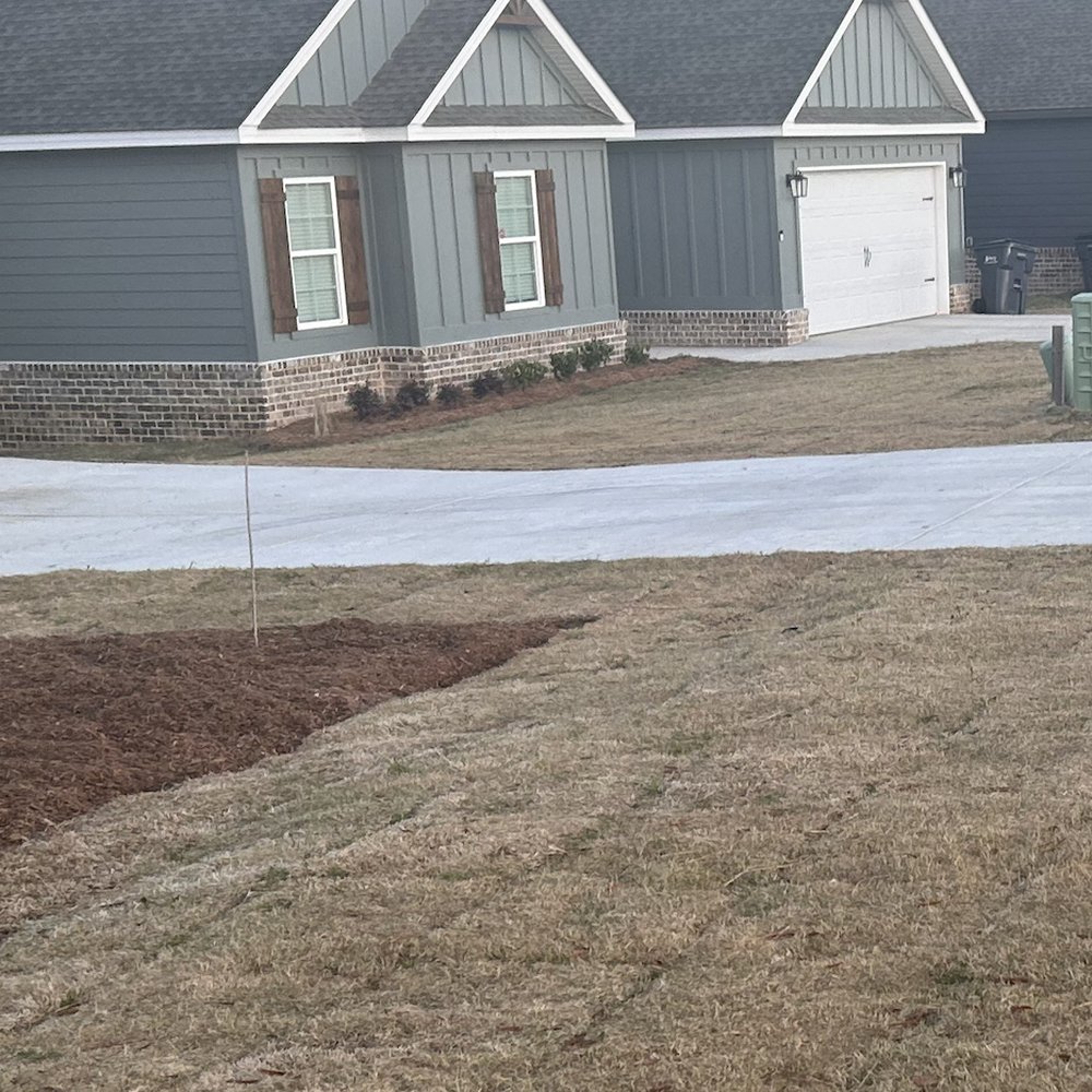 Beech Tree Landscapes & Supply - The two boulders at the driveway will prevent delivery from riding over water sprinkler. The boulders will be flanked by two hydrangeas! - Nurseries & Gardening Near Me - Bonaire, Georgia Beech Tree Landscapes & Supply - The two boulders at the driveway will prevent delivery from riding over water sprinkler. The boulders will be flanked by two hydrangeas! - Nurseries & Gardening Near Me - Bonaire, Georgia