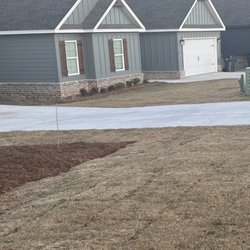 Beech Tree Landscapes & Supply - The two boulders at the driveway will prevent delivery from riding over water sprinkler.  The boulders will be flanked by two hydrangeas!