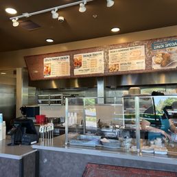 Counter and menu Counter and menu
