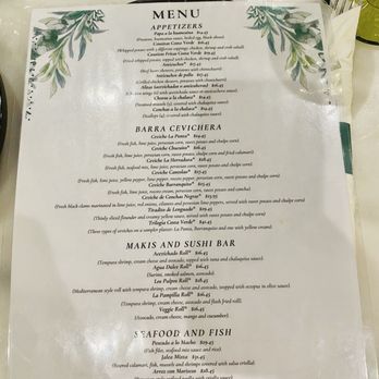 Costa Verde - Menu - Peruvian Near Me - Sterling, Virginia