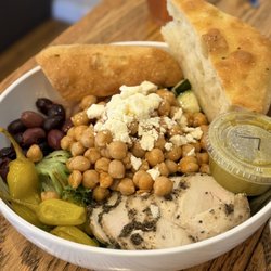 Sweet Georgia Baking - Greek-ish salad with added turkey