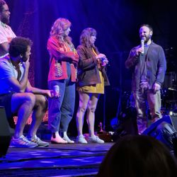 The Midland Theater - Band Q&A preshow before doors opened. They were lovely.