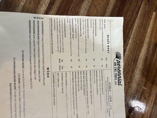 Menu photo 1 Perennial on the Trail St. Louis, MO Menu photo 1 Perennial on the Trail St. Louis, MO