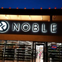 Noble Gaming - Night view of New Sign.