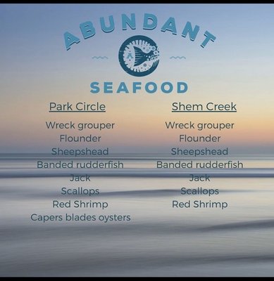 Abundant Seafood by null