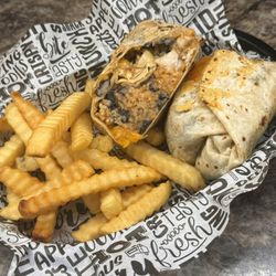 J&A Tap - Our new Cajun and black bean and dirty rice wrap so good!