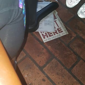 Chili's - This was underneath our table. Chili's on Kendall (Table: 81) - American Near Me - Miami, Florida Chili's - This was underneath our table. Chili's on Kendall (Table: 81) - American Near Me - Miami, Florida