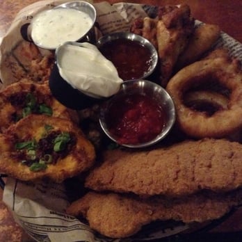 Plank House Restaurant - Plank House Sampler Plate of six different appetizers. - Seafood Near Me - North Bend, Oregon Plank House Restaurant - Plank House Sampler Plate of six different appetizers. - Seafood Near Me - North Bend, Oregon