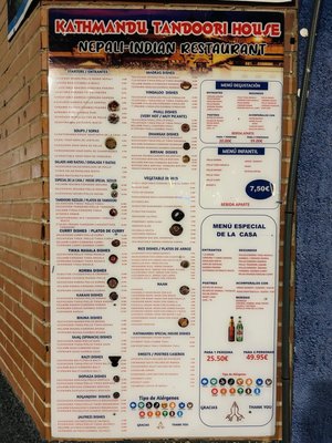 Menu photo 1 Kathmandu Tandoori House Madrid, M