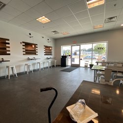 Urban Churn Craft Creamery - Indoor seating area.