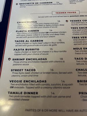 Menu photo 4 Dos Banderas Garland, TX