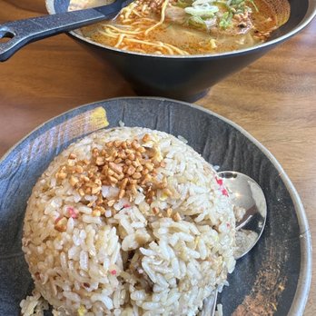 Ramen Bones - Mini pork fried rice, spicy shoyu tonkotsu ramen - Ramen Near Me - Maui, Hawaii