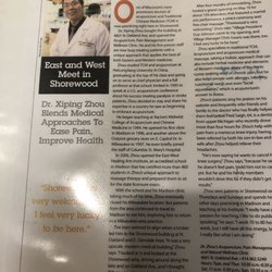 Zhou's Acupuncture & Wellness Clinic - An article on the owner