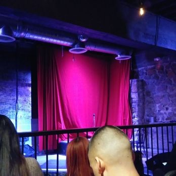Lowbrow Palace - a stage with a red curtain - Music Venues Near Me - El Paso, Texas