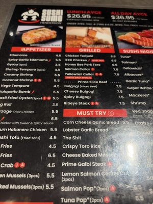 Menu photo 1 Sumo Henderson Henderson, NV Menu photo 1 Sumo Henderson Henderson, NV