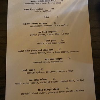 Warlord - Menu (10/1) - Specialty Food Near Me - Chicago, Illinois
