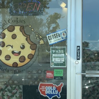 These Stuffed Cookies - Sign shows they'll be closed until noon. This was taken at 3pm - Bakeries Near Me - Wahiawa, Hawaii These Stuffed Cookies - Sign shows they'll be closed until noon. This was taken at 3pm - Bakeries Near Me - Wahiawa, Hawaii