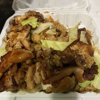 Honoka Teriyaki Express - Son's food 1/4 eaten to show comparison - Japanese Near Me - Virginia Beach, Virginia Honoka Teriyaki Express - Son's food 1/4 eaten to show comparison - Japanese Near Me - Virginia Beach, Virginia