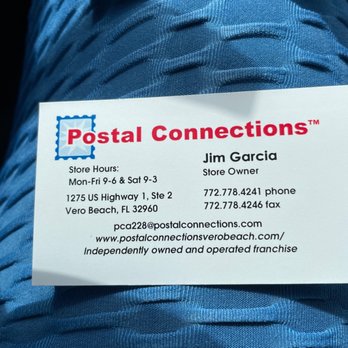 Postal Connections - Postal connection's new management - Shipping Centers Near Me - Vero Beach, Florida