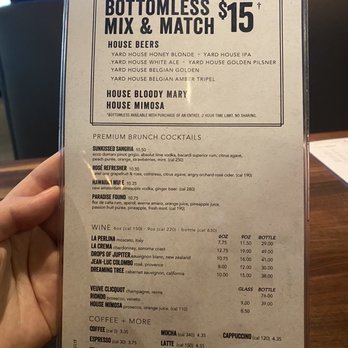 Yard House - Brunch Drinks - Bars Near Me - Hallandale Beach, Florida