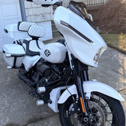 A & B Upholstery - Harley seat redone by A & B.