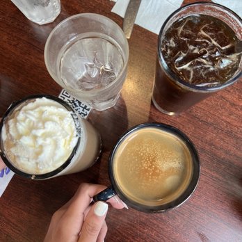Eight AM - Iced Mocha, Iced Coffee and an Americano. - New American Near Me - San Francisco, California
