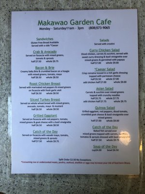 Menu photo 6 Makawao Garden Cafe Makawao, HI