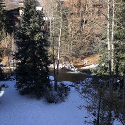 Our balcony view of Gore Creek