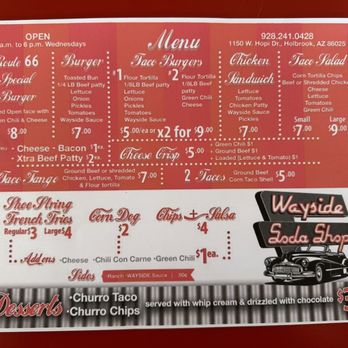 Wayside Soda Shop - Yummy, simple menu withgreat prices! - Beverage Store Near Me - Holbrook, Arizona