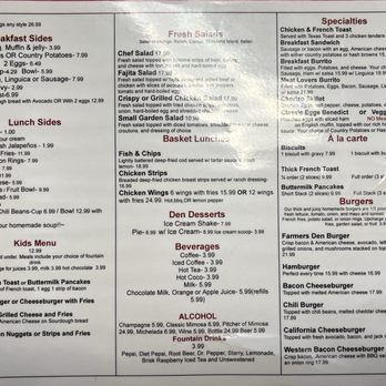 Farmers Den - Menu - American Near Me - Crows Landing, California