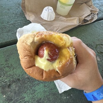 Puka Dog - Polish Dog, Mango Relish, Passion Fruit Mustard - Hot Dogs Near Me - Koloa, Hawaii
