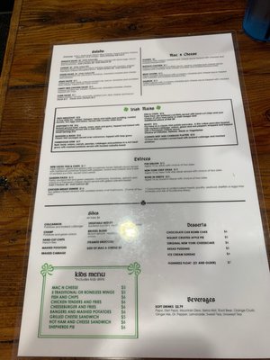 Menu photo 4 Meagher's Irish Pub Bridgeport, WV