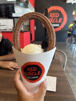 Red Circle Ice Cream & Churros by null