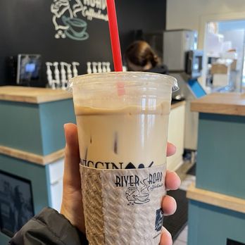 River Road Coffee House - Iced latte with coconut and irish cream syrup - Coffee & Tea Near Me - Granville, Ohio