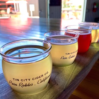 Tin City Cider - Cider flight - Cideries Near Me - Paso Robles, California Tin City Cider - Cider flight - Cideries Near Me - Paso Robles, California
