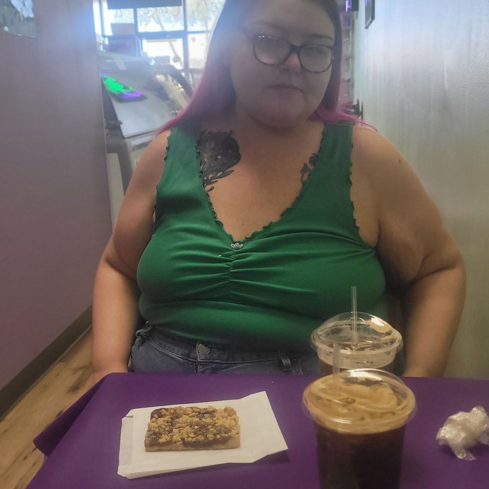 Chocolate Iguana - My friend, Erin, matched the decor! - Coffee & Tea Near Me - Tucson, Arizona Chocolate Iguana - My friend, Erin, matched the decor! - Coffee & Tea Near Me - Tucson, Arizona