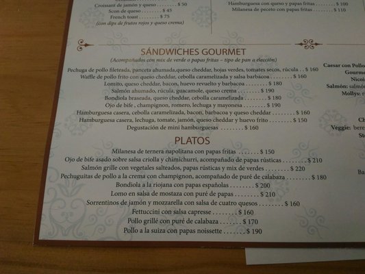 Menu photo 6 Molly's Buenos Aires, C Menu photo 6 Molly's Buenos Aires, C