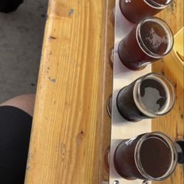 Flight of six beers Flight of six beers